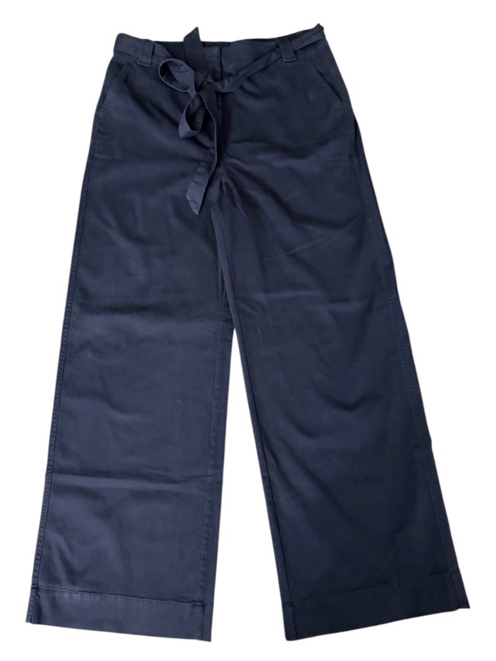 NWT Women’s JCREW Tall Twill Wide Leg Tie Waist Pants Size 14 T